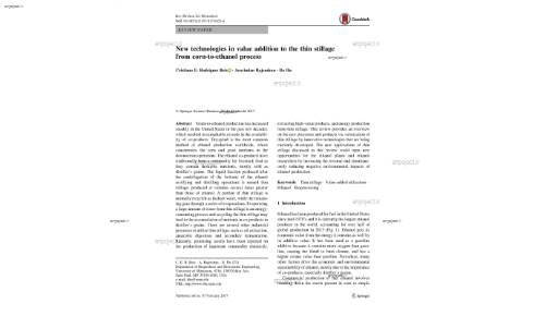 New technologies in value addition to the thin stillage from corn-to-ethanol process